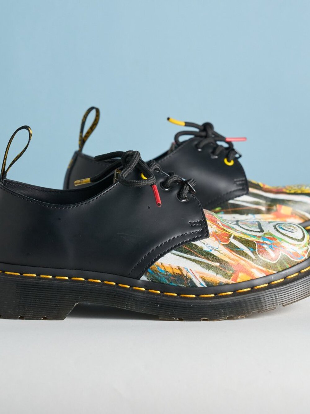 Dr. Martens 1461 Basquiat Limited Edition Oxford Shoes – Black + Multi | W6 - Picture 2 of 8